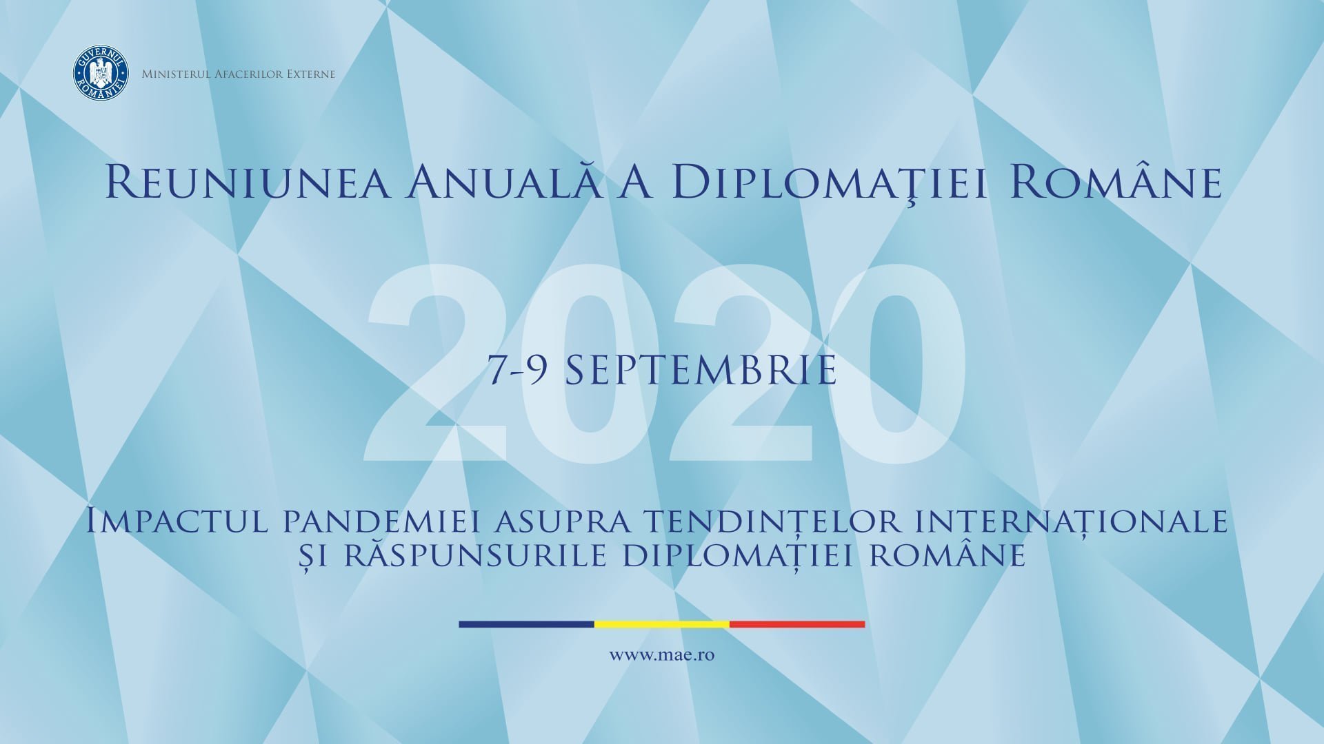 Reuniunea Anuală a Diplomației Române se va desfășura în format online