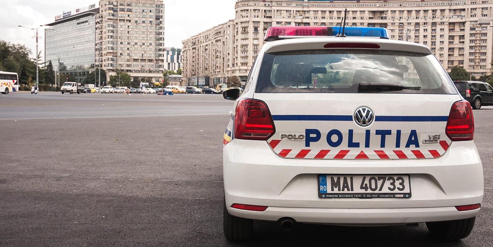 Un șofer drogat a fost prins de polițiștii din București cu focuri de armă