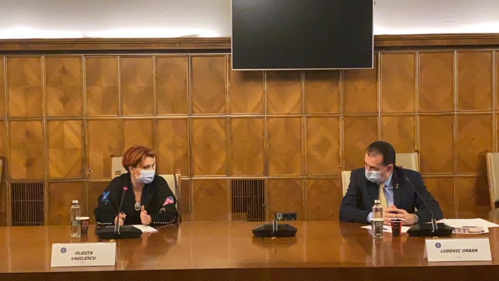 Aproape-primarul Lia Olguța Vasilescu s-a întâlnit cu premierul Ludovic Orban