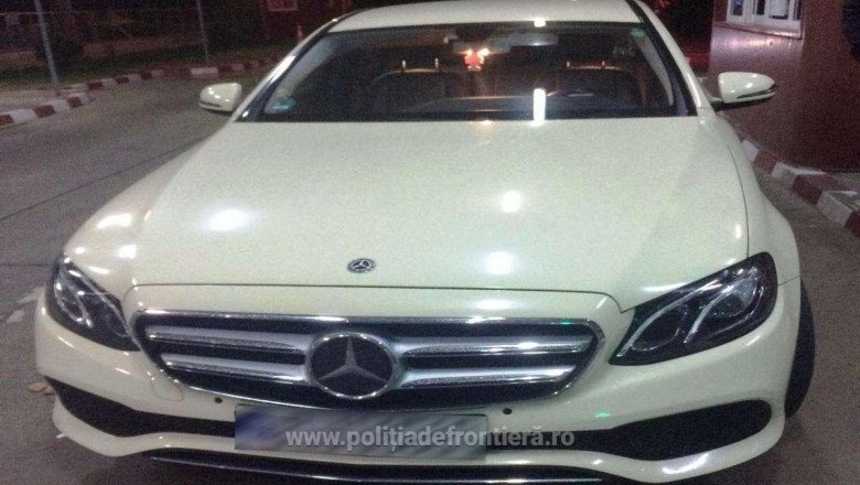 O mașină de lux furată din Germania a fost găsită la câteva ore de polițiștii de frontieră români
