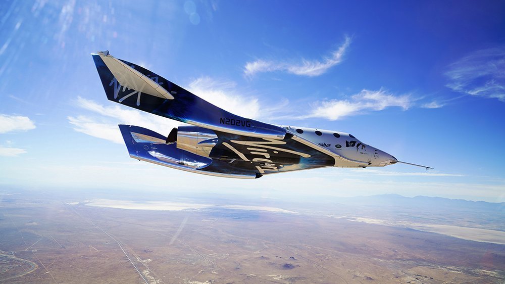 Virgin Galactic face primul zbor cu avionul spațial. În 2021 aeronava va duce turiști în spațiu