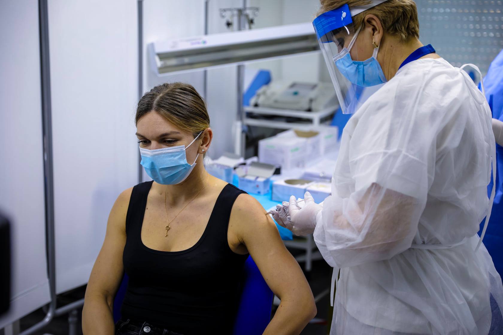 Simona Halep s-a vaccinat anti-Covid-19