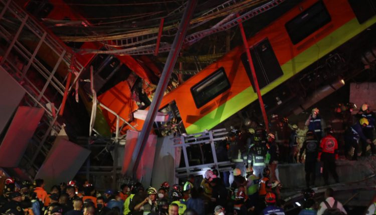 Ravagiile prăbușirii unui tren de metrou la Ciudad de Mexico (VIDEO)