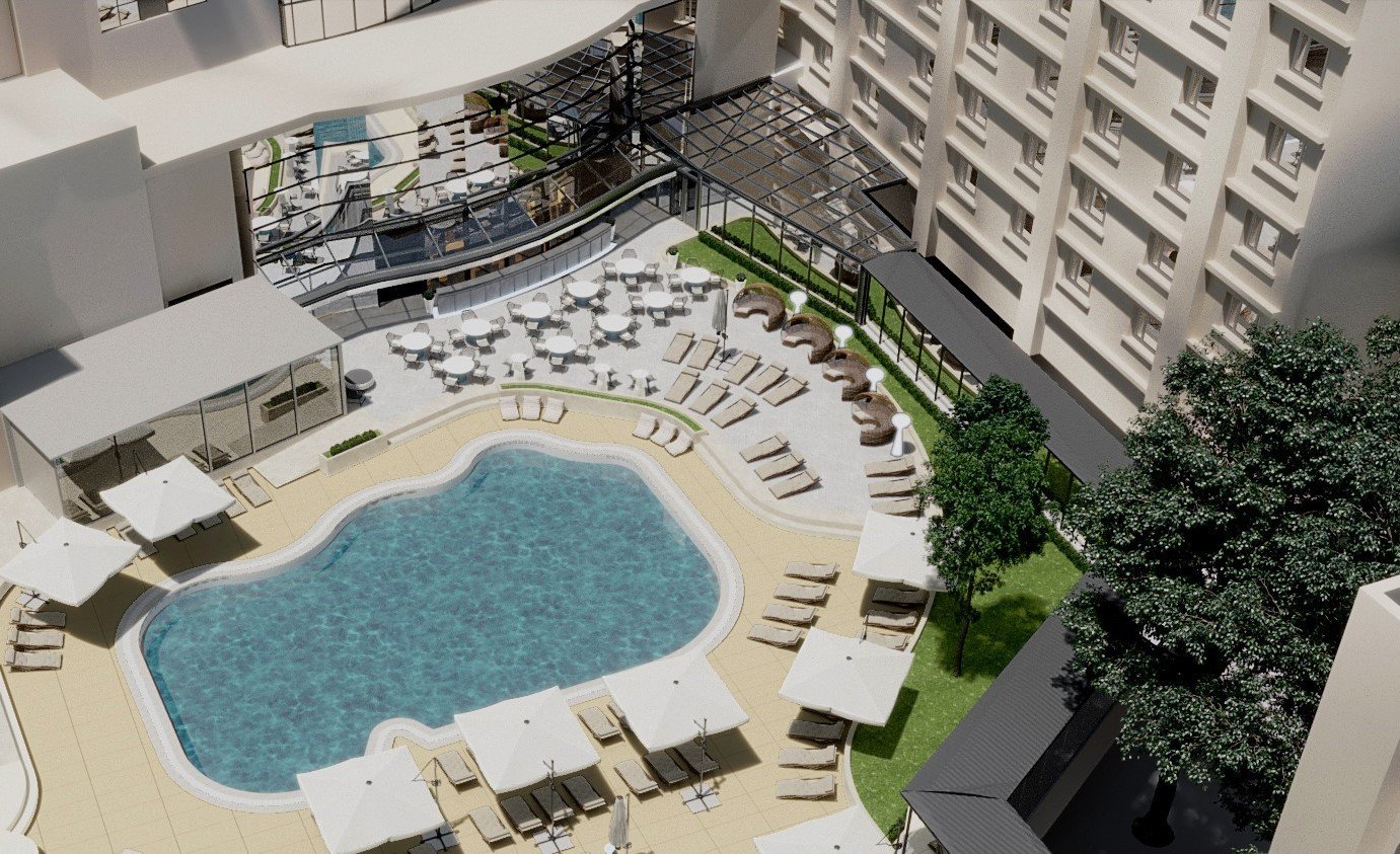 Radisson Blu va fi extins de la 423 la 623 de camere, iar lobby-ul și grădina hotelului vor fi transformate
