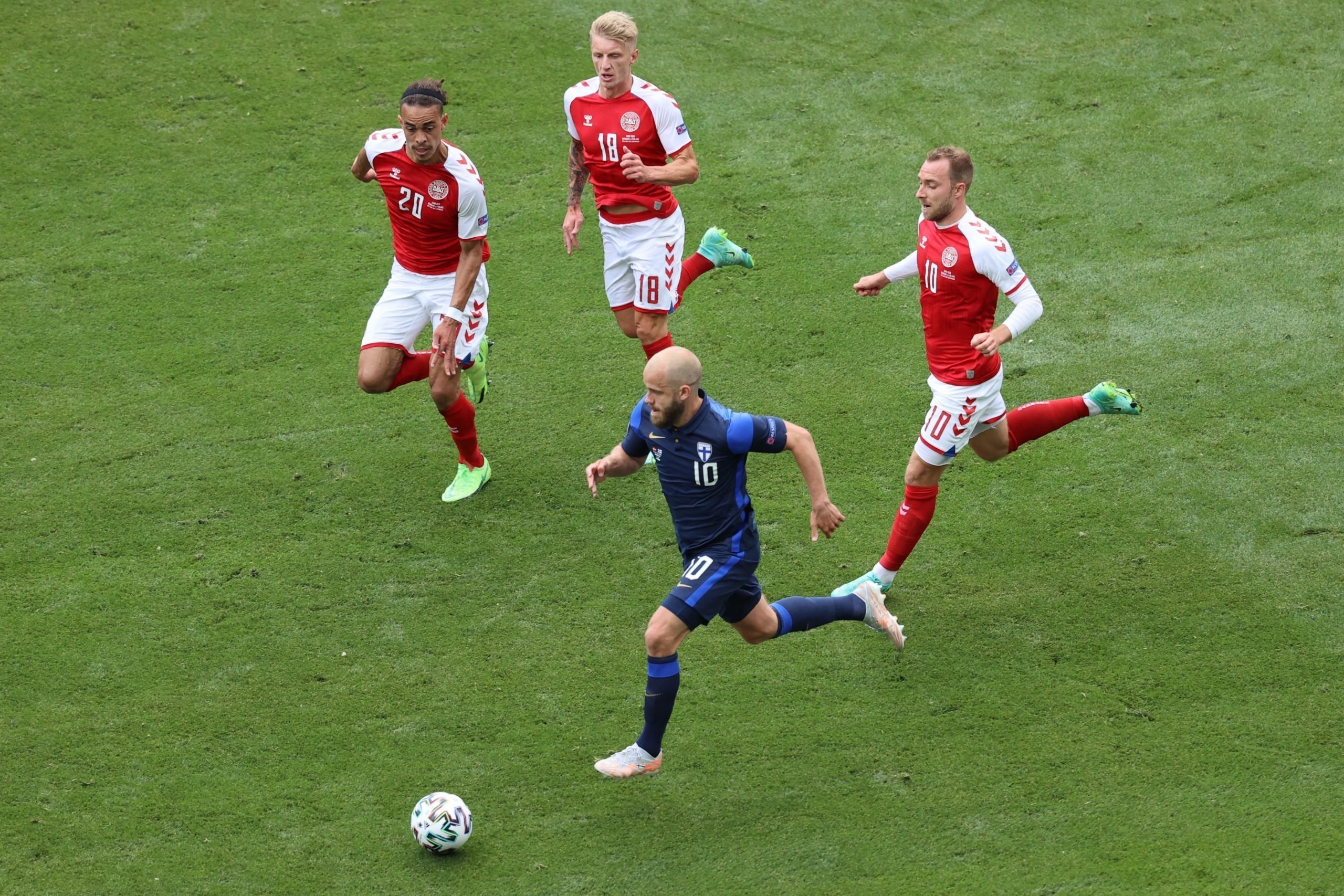 EURO 2020 Danemarca – Finlanda 0-1. Finlandezii au debutat cu victorie la primul lor turneu european din istorie