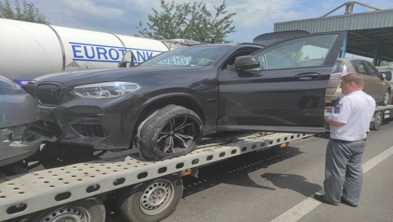 Un BMW furat din Belgia a fost găsit pe platformă în vama Albița