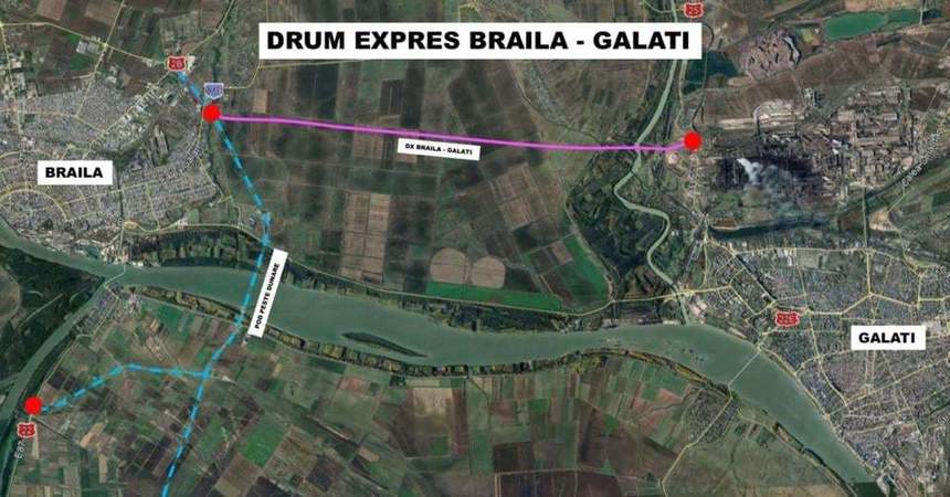 Au început lucrările la drumul Expres Brăila-Galaţi