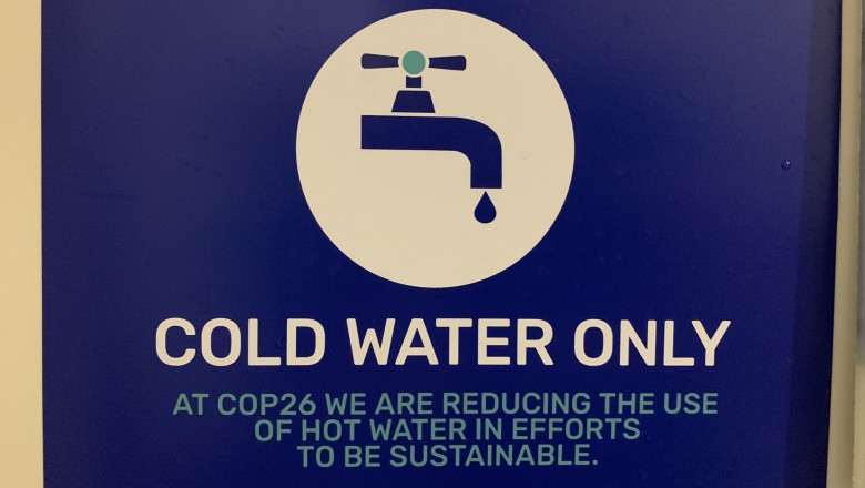 La COP26 a fost oprită apa caldă