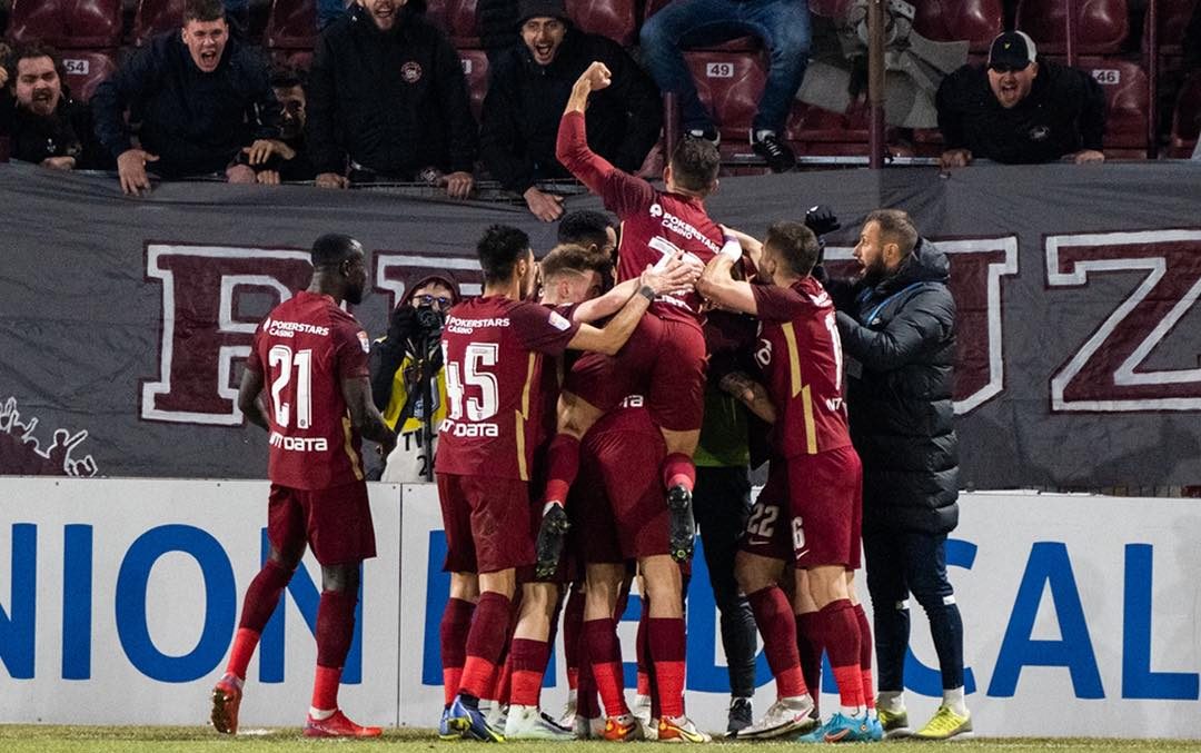 CFR Cluj, victorie obținută în finalul meciului cu Rapid (Video)
