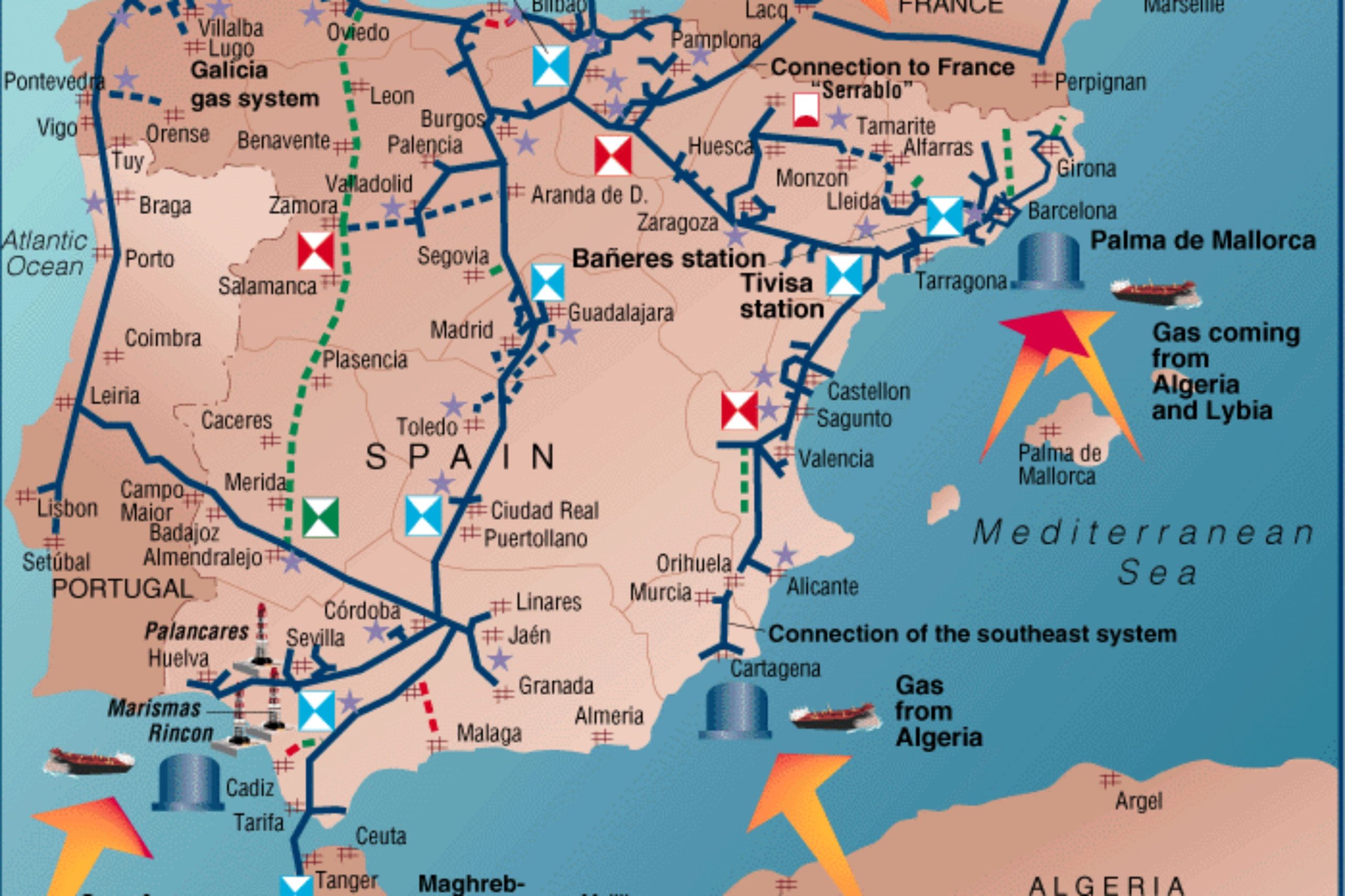 Spania ar putea deveni o nouă placă turnantă a gazului în Europa