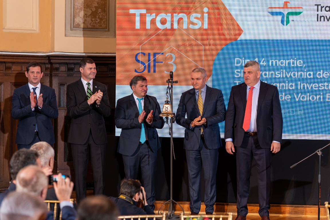 SIF Transilvania a devenit Transilvania Investments și a marcat prima ședință de tranzacționare la BVB cu noul simbol bursier