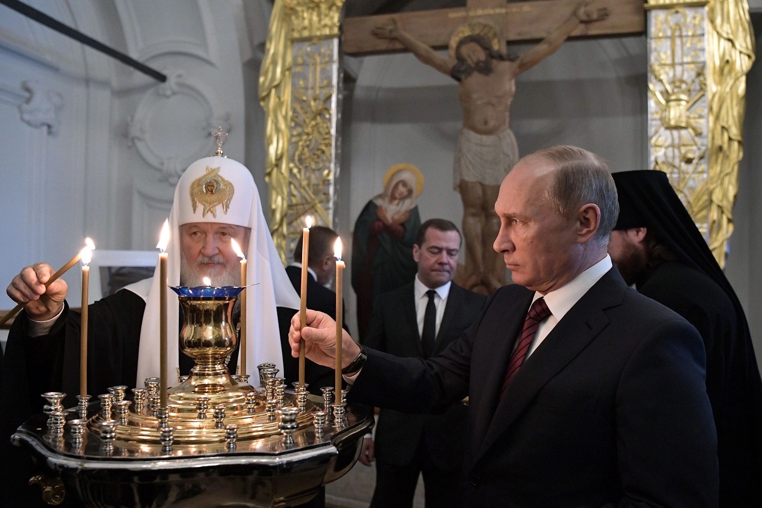 Ce a făcut președintele Vladimir Putin în noaptea de Înviere (VIDEO)