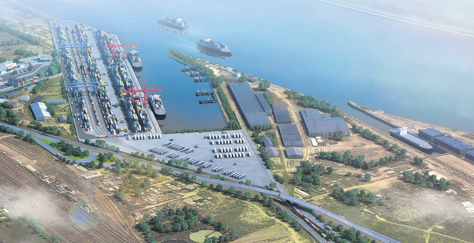 Deblocare a construirii Plaformei Multimodale de la Galați, care relansează exploatarea portuară după modelul Portului Duisburg