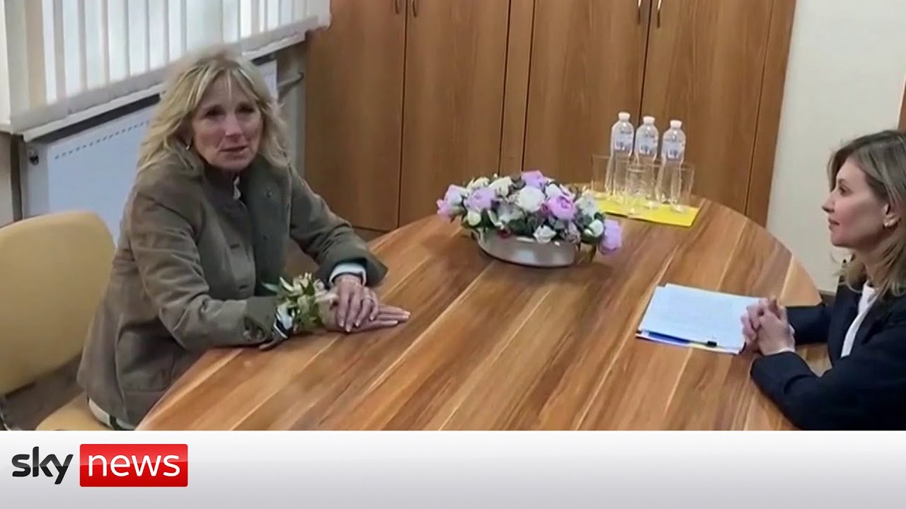 Jill Biden, Prima Doamna a SUA, a vizitat Ucraina după ce a plecat din România (video)