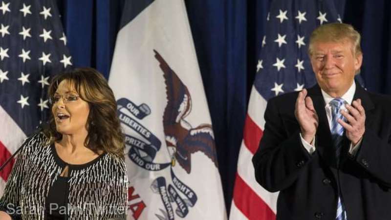 Donald Trump îşi exprimă, în Alaska, susţinerea pentru Sarah Palin, candidată pentru Camera Reprezentanţilor