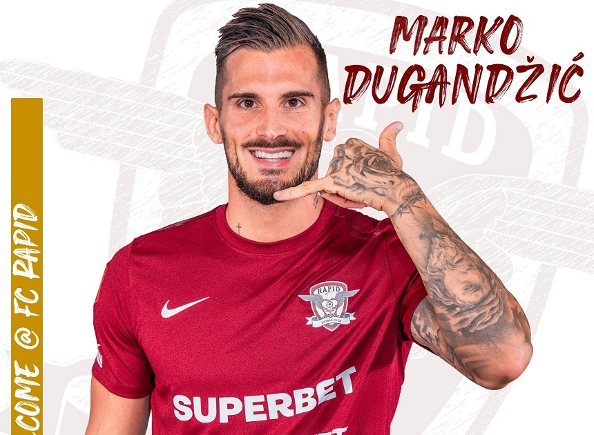 Rapid l-a transferat pe atacantul croat Marko Dugandzic, de la CFR Cluj: „Am auzit doar lucruri bune despre club”