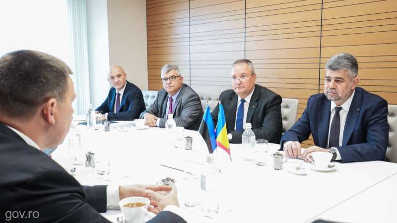 Preşedintele Camerei Deputaţilor şi premierul au discutat cu preşedintele Parlamentului Estoniei despre situaţia de securitate din regiune