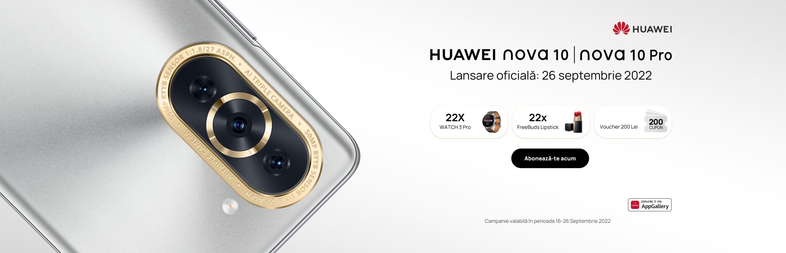 Huawei sărbătorește lansarea noilor smartphone-uri din seria nova cu premii surprinzătoare și reduceri avantajoase