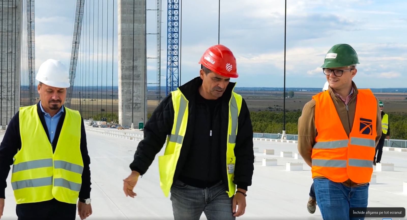 Podul de la Brăila are o dată oficială de inaugurare. Constructorii, presați să termine la timp (VIDEO)