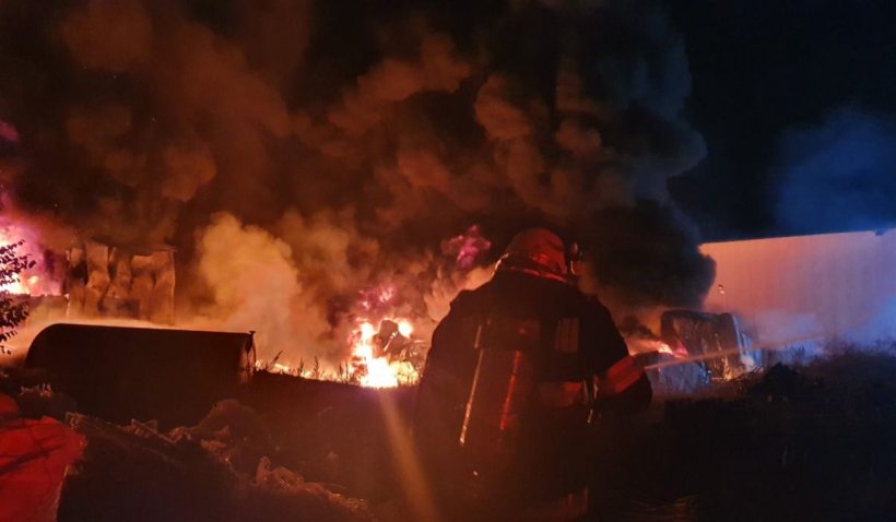 Explozie și incendiu la Spitalul Județean din Târgu Jiu