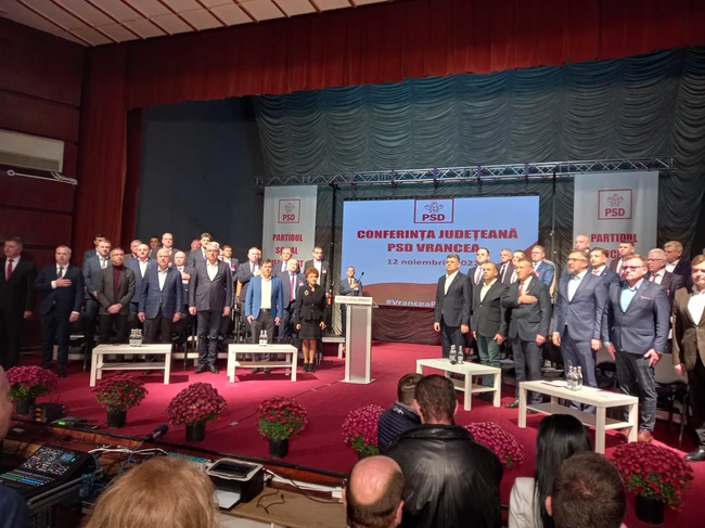 Conferința de alegeri a PSD Vrancea desprinsă parcă de la… Bălăceanca