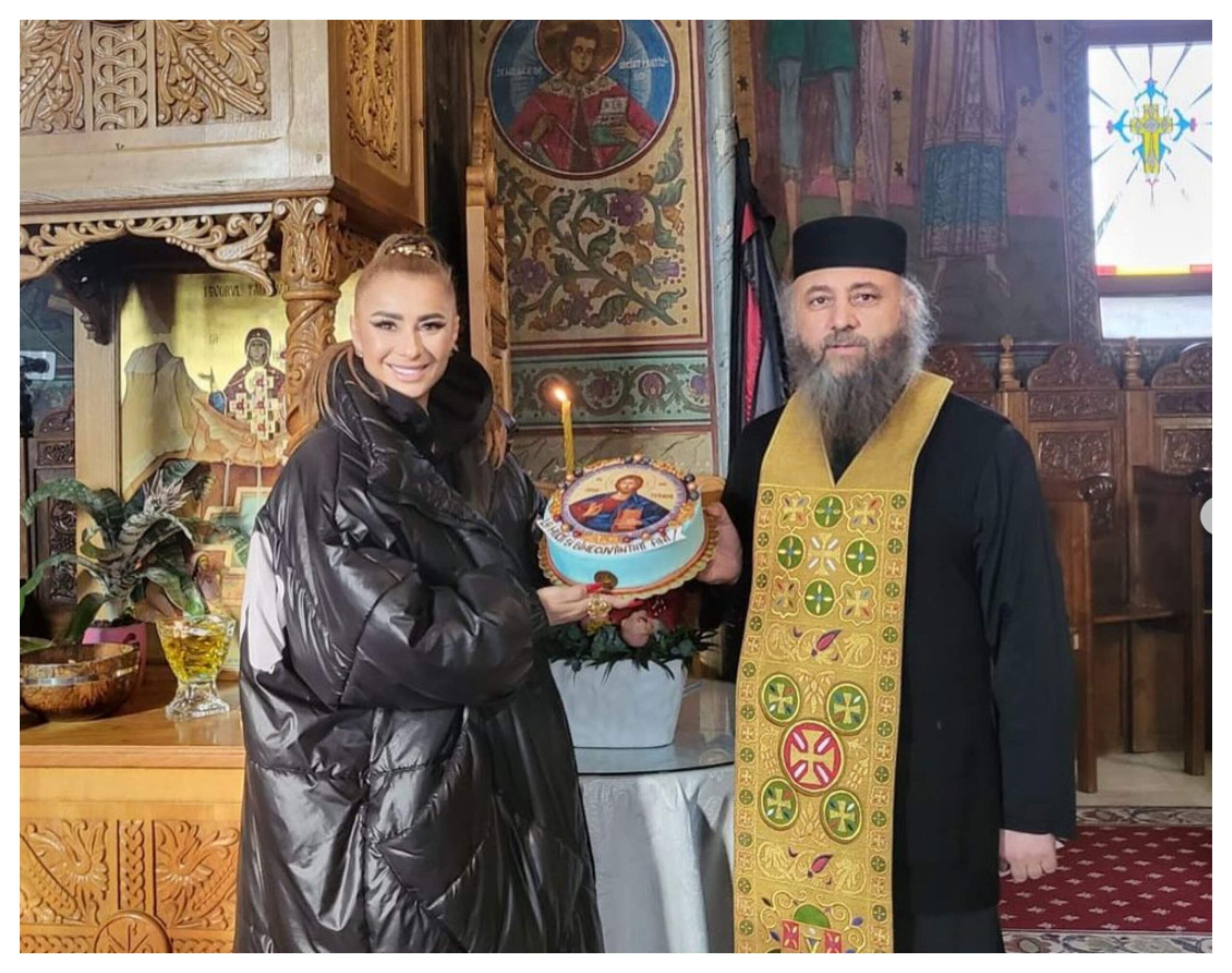 Anamaria Prodan, aniversare în avans la mănăstire, înconjurată de călugări: „Cel mai frumos cadou”