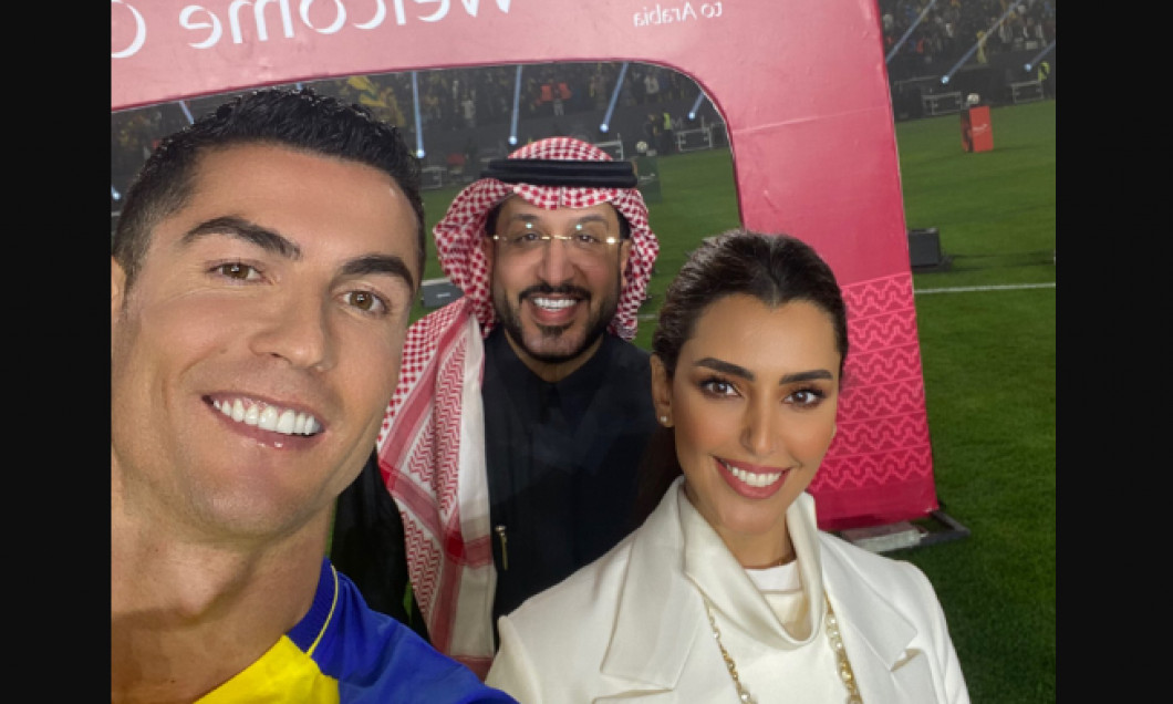 Cine este femeia care a apărut alături de Cristiano Ronaldo, la prezentarea oficială a portughezului la Al-Nassr