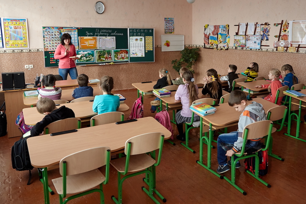 Cum arată o zi de școală în Ucraina, în ciuda războiului