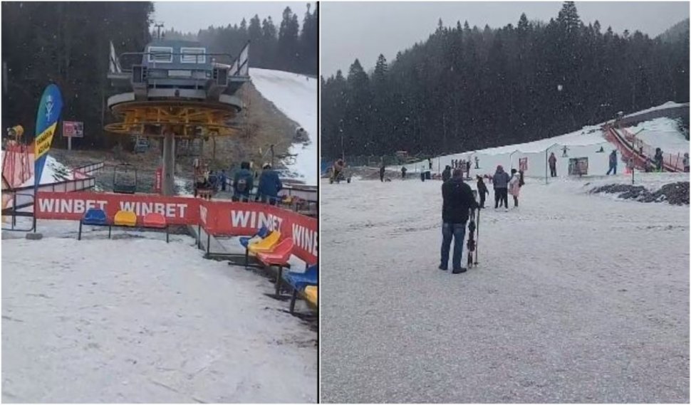 Turiștii au dat năvală la stațiunile de pe Valea Prahovei, după ce a nins