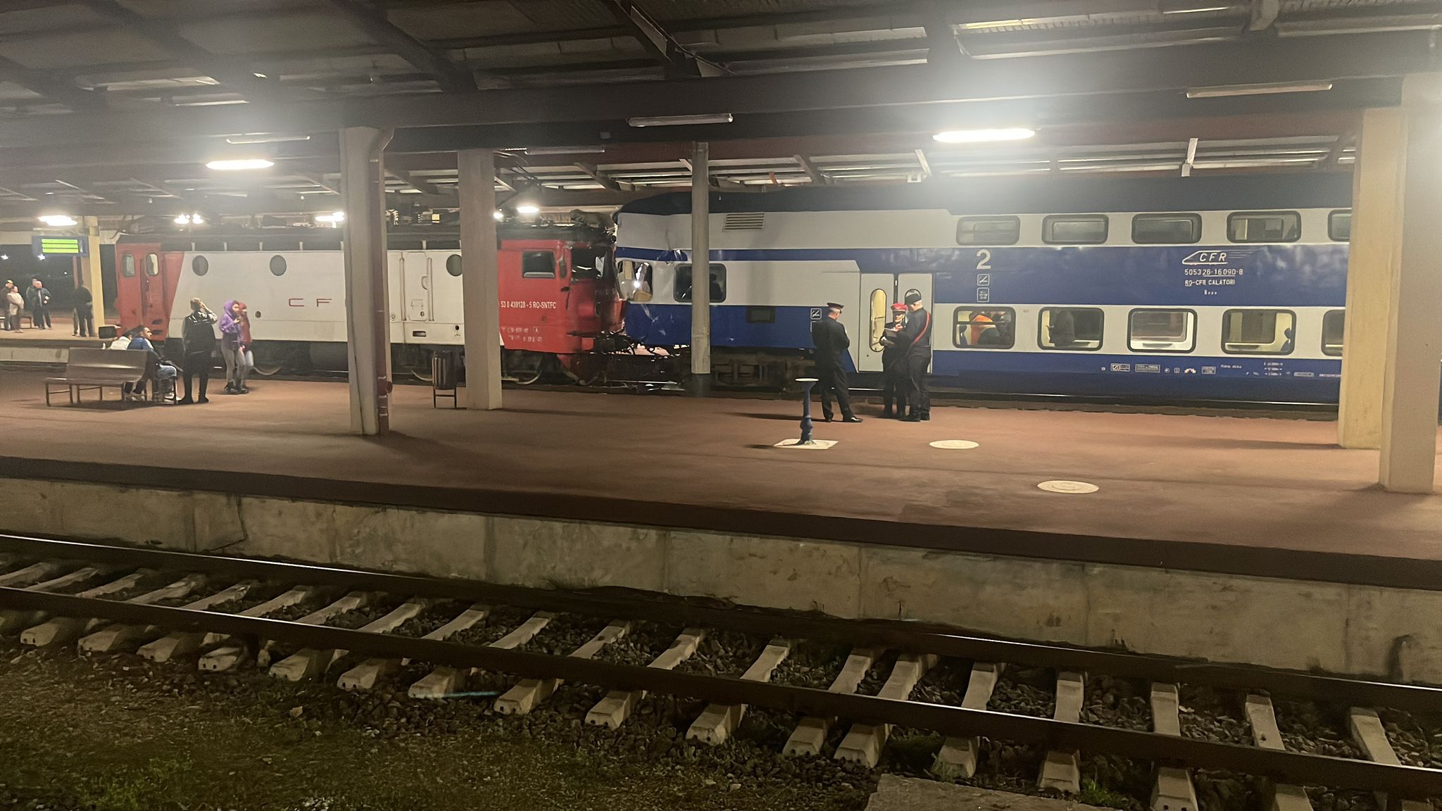 Accident feroviar grav în gara din Galați