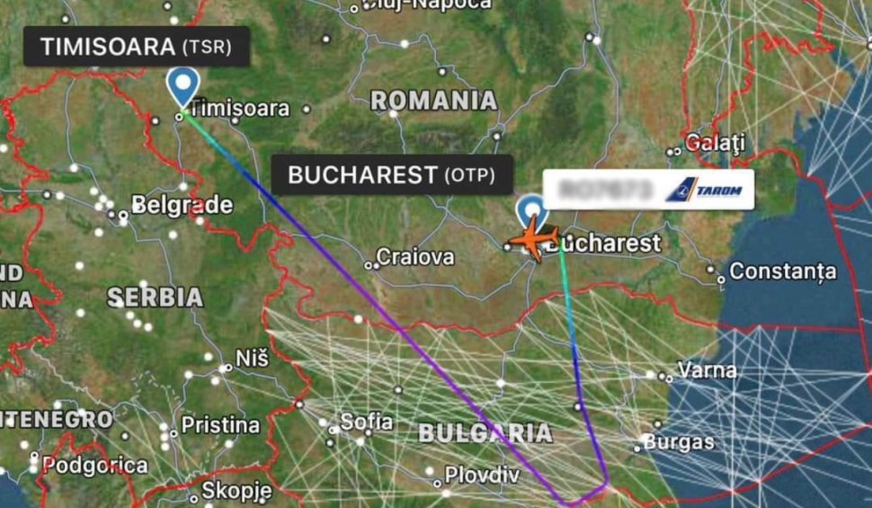 Aterizare de urgență pe Aeroportul Otopeni după ce unui pilot i s-a făcut rău