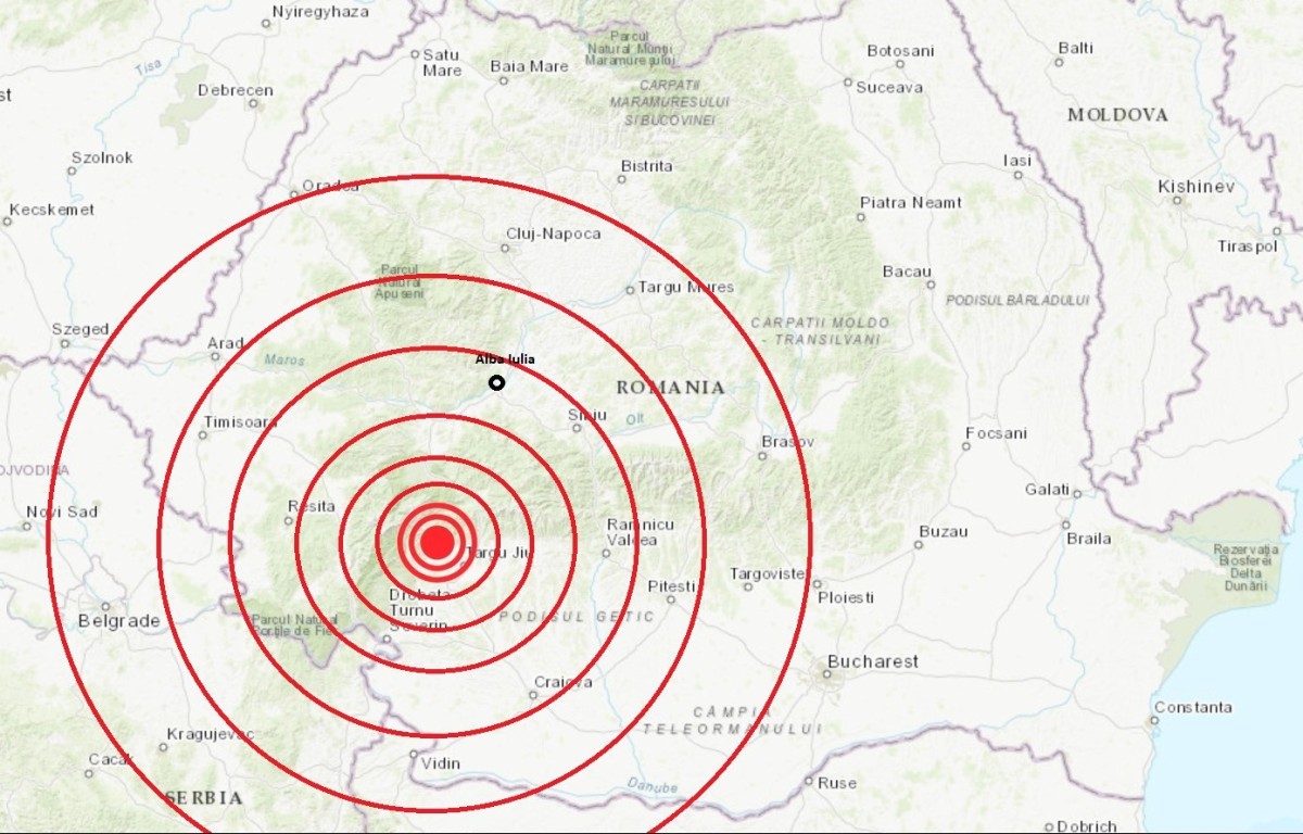 Cutremur în Gorj. Seismul a avut loc la o adâncime de 13 kilometri