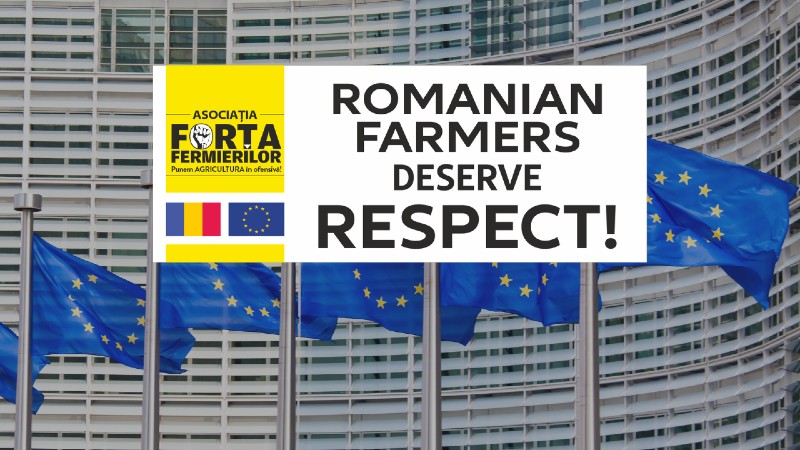 „Fermierii Români merită respect!”. Protest AFF la Bruxelles