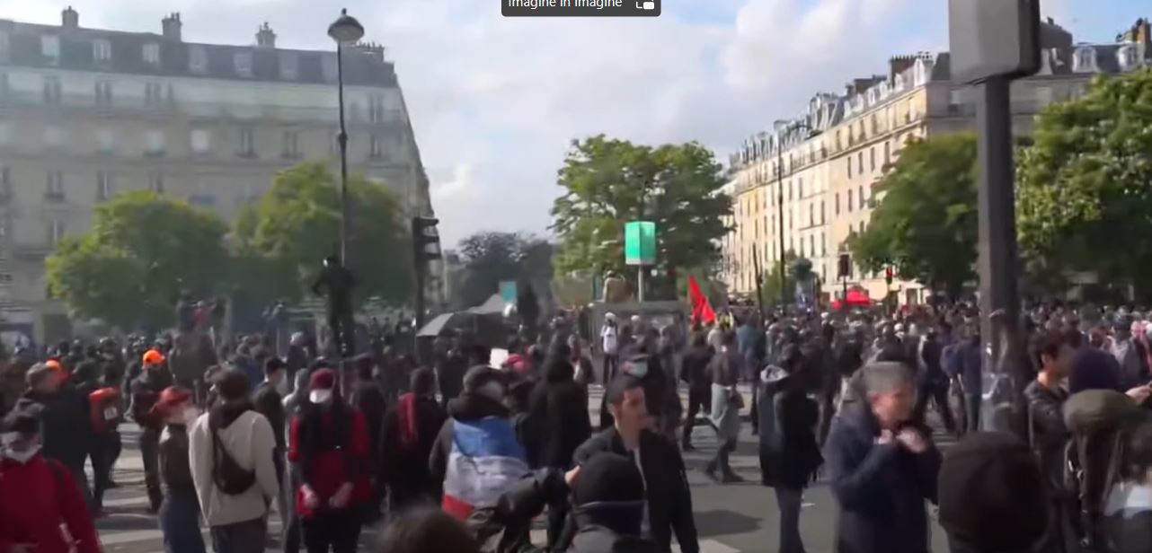 Ziua Muncii serbată cu proteste violente, în Franța. Mii de oameni au ieșit în stradă (VIDEO)